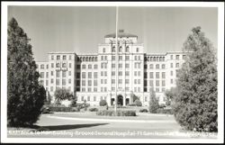 Entrance To Main Building - Brooke General Hospital - Ft. Sam Houston Postcard