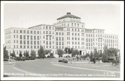 Main Building - Broode General Hospital - Ft. Sam Houston Postcard