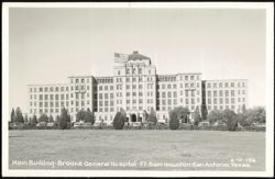 Main Building - Brooke General Hospital, Fort Sam Houston Postcard