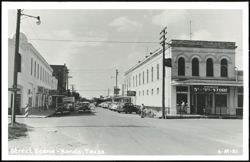 Downtown Hondo, Texas, 18th Street with Dawson's and C & M Stores Postcard