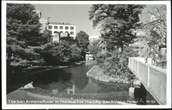 The San Antonio River In The Heart Of The City Postcard