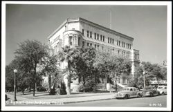 City Hall, San Antonio, Texas with Vintage Cars Postcard