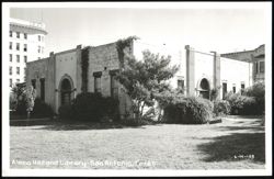 Alamo Hall and Library Postcard