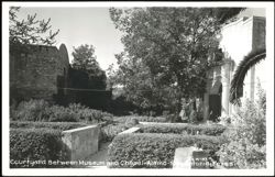 Courtyard Between Museum and Chapel at the Alamo, San Antonio Postcard