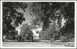 Looking Towards Alamo Museum Postcard