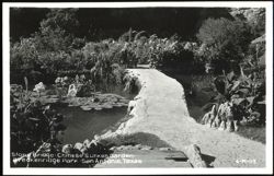 Stone Bridge - Chinese Sunken Garden - Breckenridge Park Postcard