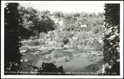 Chinese Sunken Garden - Breckenridge Park Postcard