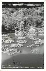Chinese Sunken Garden, Breckenridge Park Postcard