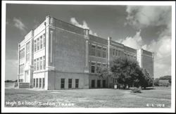 Sinton High School Building Postcard