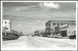 Street scene, Sinton, Texas Postcard
