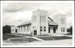 Central Baptist Church with Twin Towers Postcard