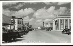 Main Street Looking West, Robstown Postcard