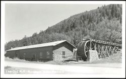 The Old Mill with Water Wheel and Flume Postcard
