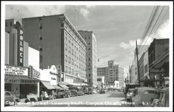 Chaparral Street Looking South, Cityscape with Businesses Postcard