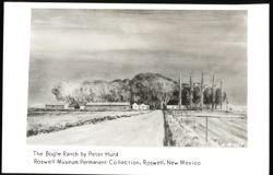 The Bogle Ranch by Peter Hurd Postcard
