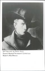 Self Portrait by Peter Hurd Postcard