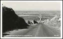 Highway Approaching Roswell, New Mexico Postcard