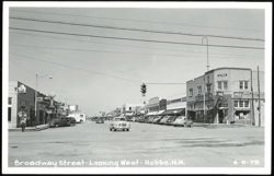 Broadway Street Looking West Postcard