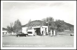 Sinclair Gas Station and Cafe at Ruidoso Junction, U.S. 70 Postcard