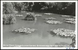 Mirror Pond - Chinese Sunken Garden - Breckenridge Park Postcard