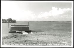 Boat Dock and Kentucky Lake - Cherokee State Park Postcard