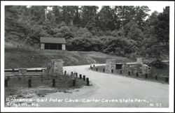 Entrance - Salt Peter Cave - Carter Caves State Park Postcard