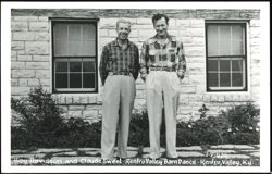 Roy Davidson and Claude Sweet - Renfro Valley Barn Dance Postcard