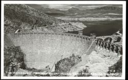 Roosevelt Dam and Power House from Apache Trail Postcard