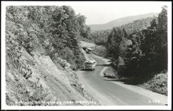 Mountain Highway with two buses Postcard