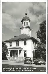 Washington County Court House - Springfield, Ky. Built in 1816 Postcard