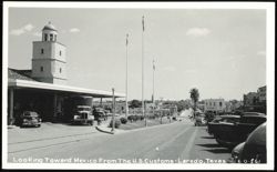 Looking Toward Mexico From The U.S. Customs Postcard