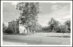 High School, Cotulla, Texas Postcard