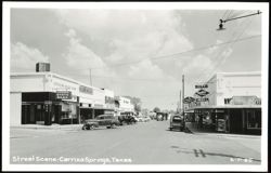 Street Scene - Carrizo Springs, Texas Postcard