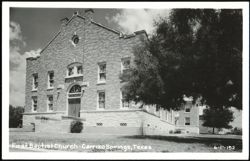 First Baptist Church, Carrizo Springs Postcard