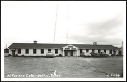McFarlane Cafe, featuring Steaks, Chicken, and Seafood Postcard
