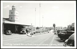 Looking Toward Mexico From U.S. Customs, Laredo Postcard