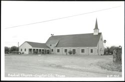 Baptist Church, Crystal City, Texas Postcard