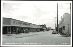 Commercial Street with J. J. Newberry Co., Eagle Pass Postcard