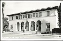 U.S. Post Office Building with Arches and Tile Roof Postcard