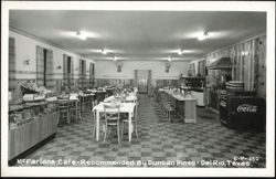 McFarlane Cafe Interior - Recommended By Duncan Hines Postcard