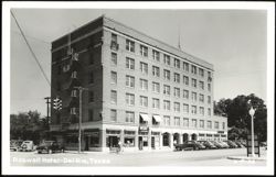 Roswell Hotel and Street Scene Postcard