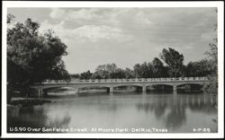 U.S.90 Over San Felipe Creek At Moore Park Postcard