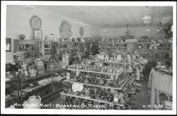 Mexican Mart Interior, Brownsville Postcard