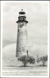 Old Point Isabel Lighthouse, Erected 1852 Postcard