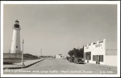 Old Lighthouse and Ship Cafe Postcard