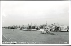 Fishing Boats at Port Isabel Postcard