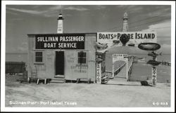 Sullivan Passenger Boat Service and Pier Postcard