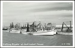 Fishing Boats at Port Isabel, Texas Postcard