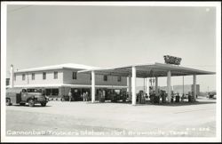 Cannonball Trucker's Station Postcard