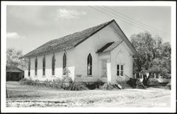 Methodist Church with arched windows, Falfurrias Postcard